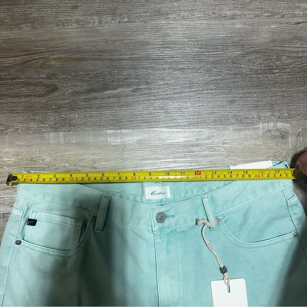 NEW KANCAN high rise mom jeans in seafoam - Picture 10 of 11
